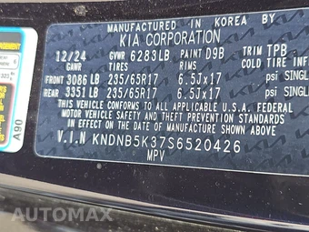 2025 Kia Carnival MPV LXS 121.7" WB - miniatura 15