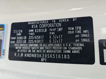 2025 Kia Carnival MPV LXS 121.7" WB - miniatura 14