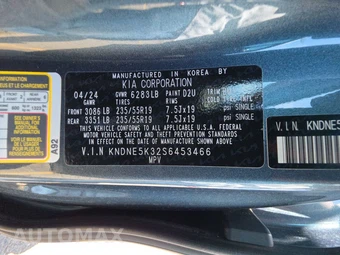 2025 Kia Carnival MPV SX 121.7" WB - miniatura 14