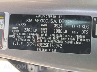 2025 Kia K4 LXS - miniatura 2