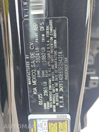 2025 Kia K4 LXS - miniatura 2