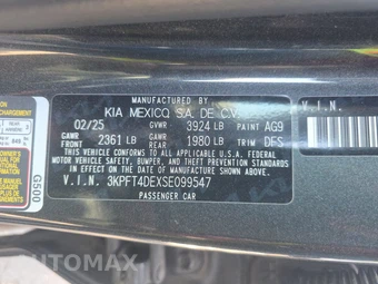 2025 Kia K4 LXS - miniatura 14