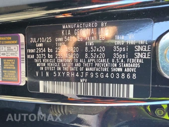 2025 Kia Sorento EX - miniatura 15