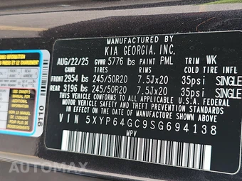 2025 Kia Telluride S - miniatura 15