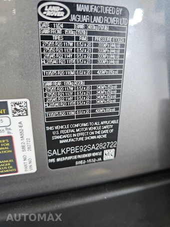 2025 Land Rover Range Rover SE LWB w/7-Passenger Seating - miniatura 15