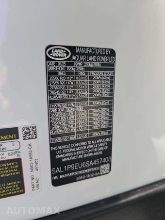 2025 Land Rover Range Rover Sport SE - miniatura 2