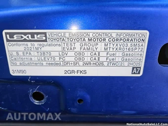 2025 Lexus IS 350 F SPORT Design - miniatura 71