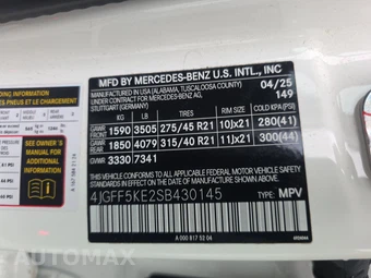 2025 Mercedes-Benz GLS 450 4MATIC - miniatura 15