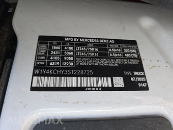 2025 Mercedes-Benz Sprinter 2500 Cargo Van High Roof 170.0" WB - miniatura 16