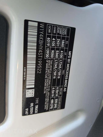 2025 Mercedes-Benz Sprinter 2500 Cargo Van Standard Roof 144.0" WB – miniatura 5