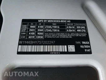 2025 Mercedes-Benz Sprinter 2500 Cargo Van Standard Roof 144.0" WB – miniatura 13