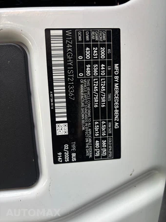 2025 Mercedes-Benz Sprinter 2500 Passenger Van 170.0" WB - car from the USA, Manheim Buy-Now listing at AUTOMAX