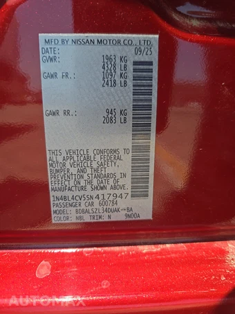 2025 Nissan Altima SR – miniatura 14