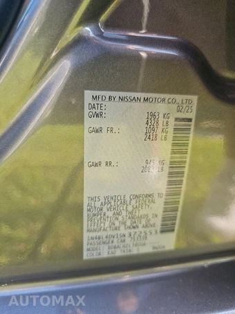 2025 Nissan Altima SV - miniatura 15