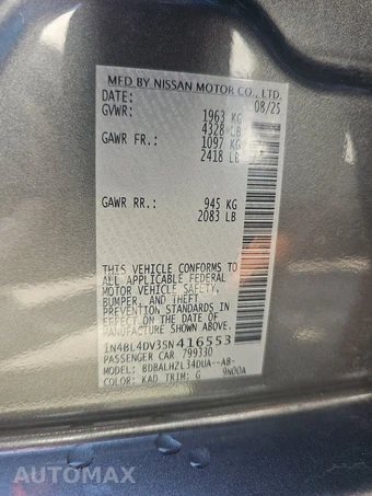 2025 Nissan Altima SV - miniatura 14