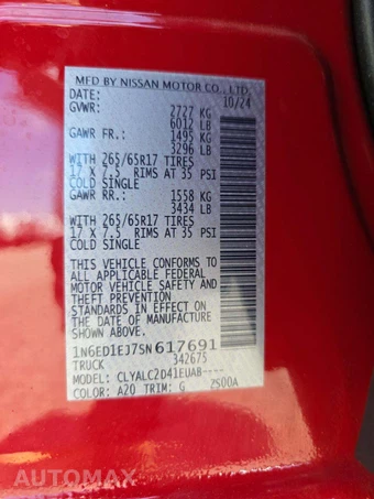 2025 Nissan Frontier SV Crew Cab Medium Bed – miniatura 5