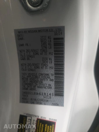 2025 Nissan Frontier SV Extended Cab Long Bed – miniatura 15