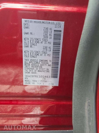 2025 Nissan Murano Platinum – miniatura 5