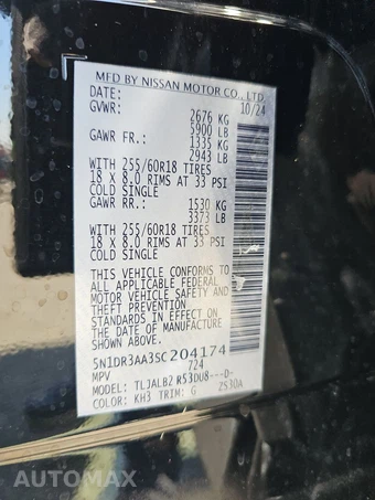 2025 Nissan Pathfinder S – miniatura 14