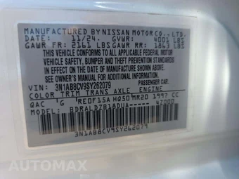 2025 Nissan Sentra SV – miniatura 5