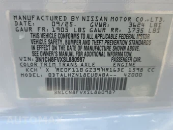 2025 Nissan Versa SR - miniatura 14