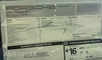 2025 Porsche 718 Spyder RS - miniatura 2