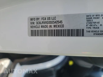 2025 Ram ProMaster 2500 Cargo Van Tradesman w/Passenger Seat Low Roof 136.0" WB - miniatura 13