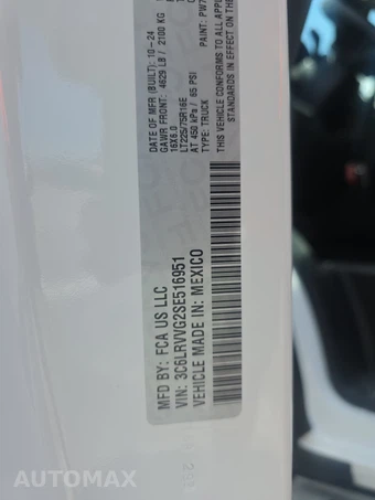 2025 Ram ProMaster 2500 Cargo Van Tradesman w/Passenger Seat Low Roof 136.0" WB - miniatura 13