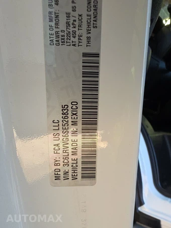 2025 Ram ProMaster 2500 Cargo Van Tradesman w/Passenger Seat Low Roof 136.0" WB - miniatura 14