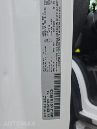 2025 Ram ProMaster 2500 Cargo Van Tradesman w/Passenger Seat Low Roof 136.0" WB - miniatura 13