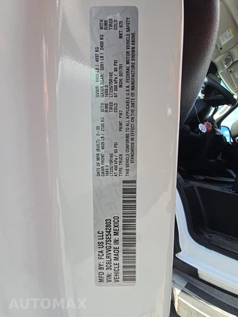 2025 Ram ProMaster 2500 Cargo Van Tradesman w/Passenger Seat Low Roof 136.0" WB - miniatura 13