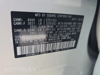 2025 Subaru Ascent Onyx Edition 7-Passenger - miniatura 15