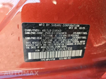 2025 Subaru Crosstrek Premium - miniatura 14