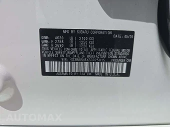 2025 Subaru Legacy Limited - miniatura 2