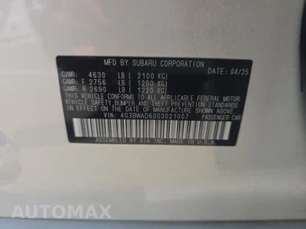 2025 Subaru Legacy Premium – miniatura 14
