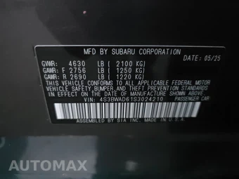 2025 Subaru Legacy Premium – miniatura 14
