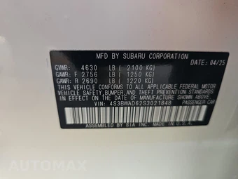 2025 Subaru Legacy Premium – miniatura 14