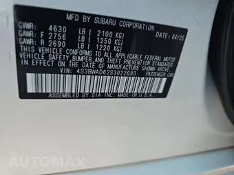 2025 Subaru Legacy Premium – miniatura 14