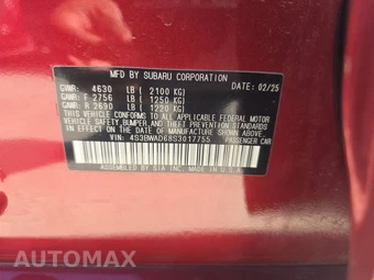 2025 Subaru Legacy Premium – miniatura 14
