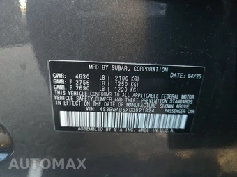 2025 Subaru Legacy Premium – miniatura 14