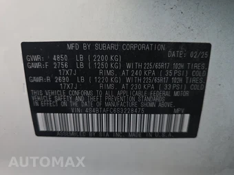 2025 Subaru Outback Premium - miniatura 14