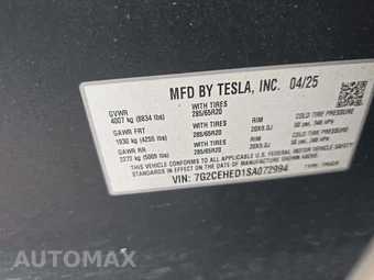 2025 Tesla Cybertruck Crew Cab Medium Bed - miniatura 5