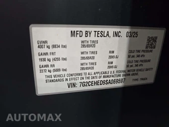 2025 Tesla Cybertruck Crew Cab Medium Bed - miniatura 5