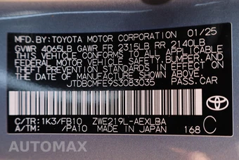 2025 Toyota Corolla Hybrid LE Sedan - miniatura 17
