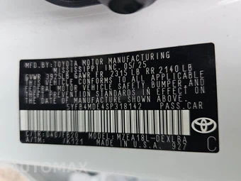 2025 Toyota Corolla LE Sedan - miniatura 14