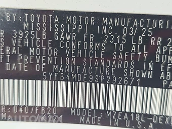 2025 Toyota Corolla LE Sedan - miniatura 14