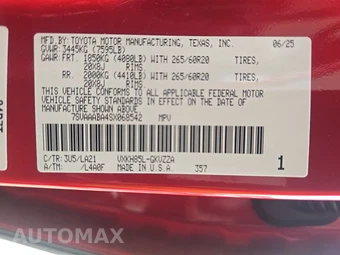 2025 Toyota Sequoia Platinum - miniatura 15