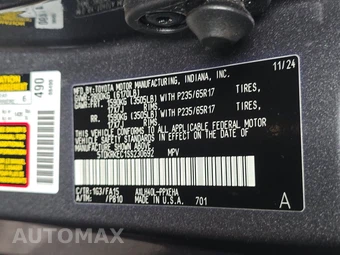 2025 Toyota Sienna LE 8-Passenger 120.5" WB - miniatura 15