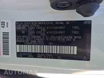 2025 Toyota Sienna LE 8-Passenger 120.5" WB - miniatura 15