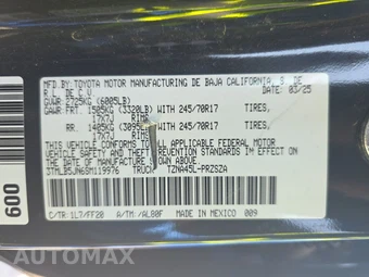 2025 Toyota Tacoma SR5 Crew Cab Medium Bed – miniatura 21